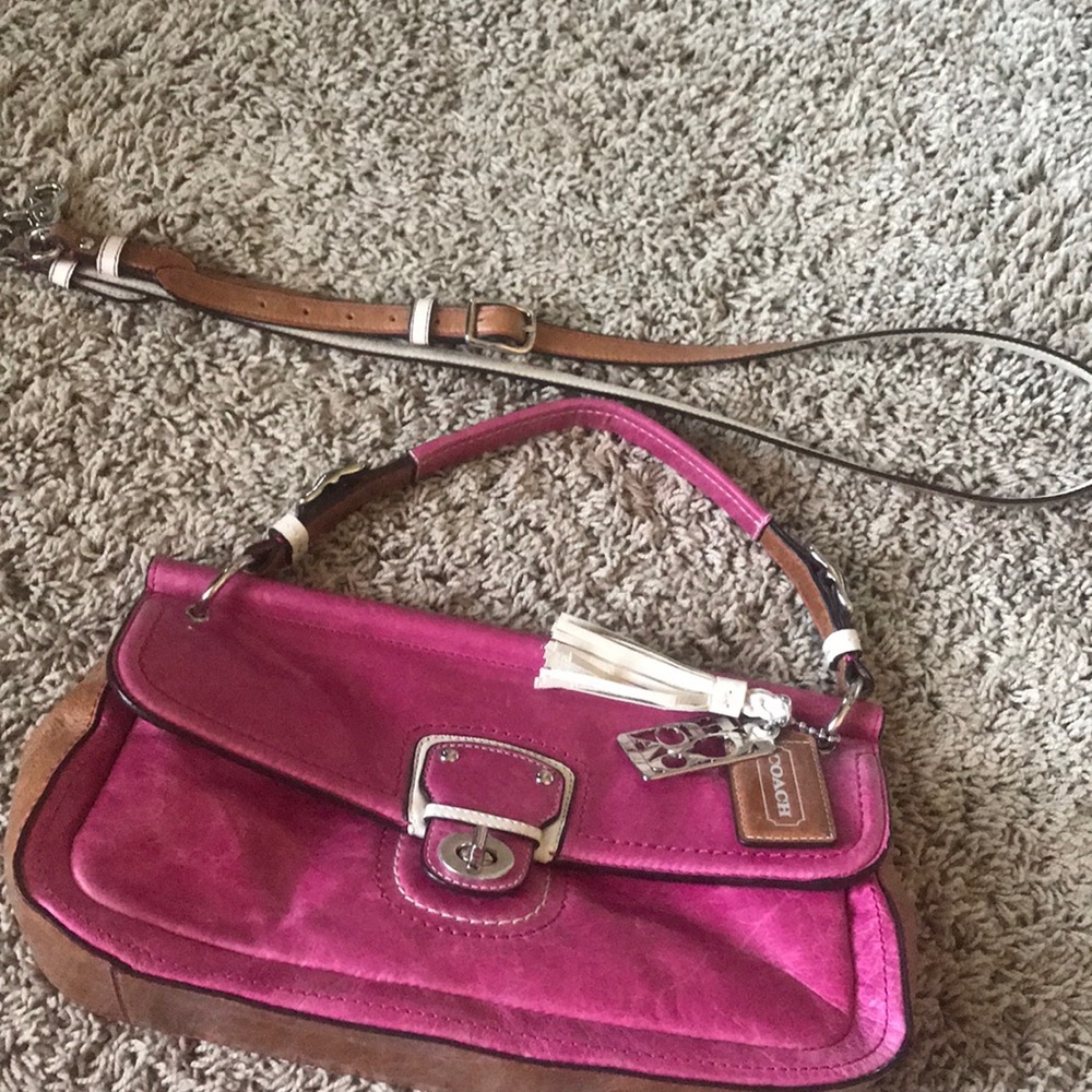 Pink genuine coach purse